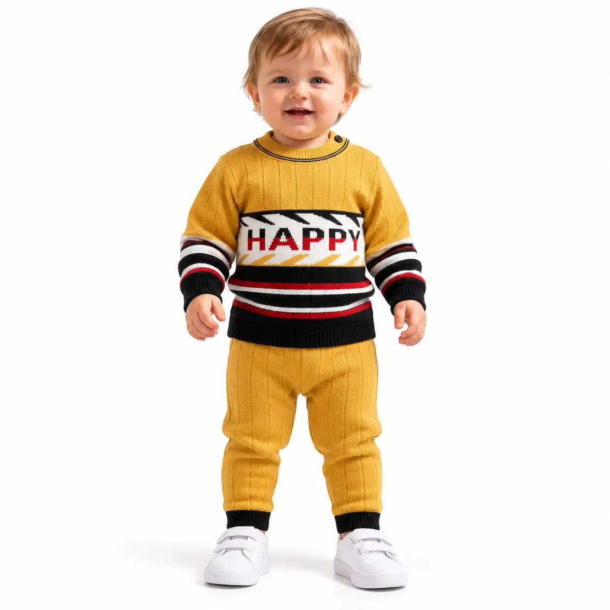 HAPPY PREMIUM STRIPE WINTER SET