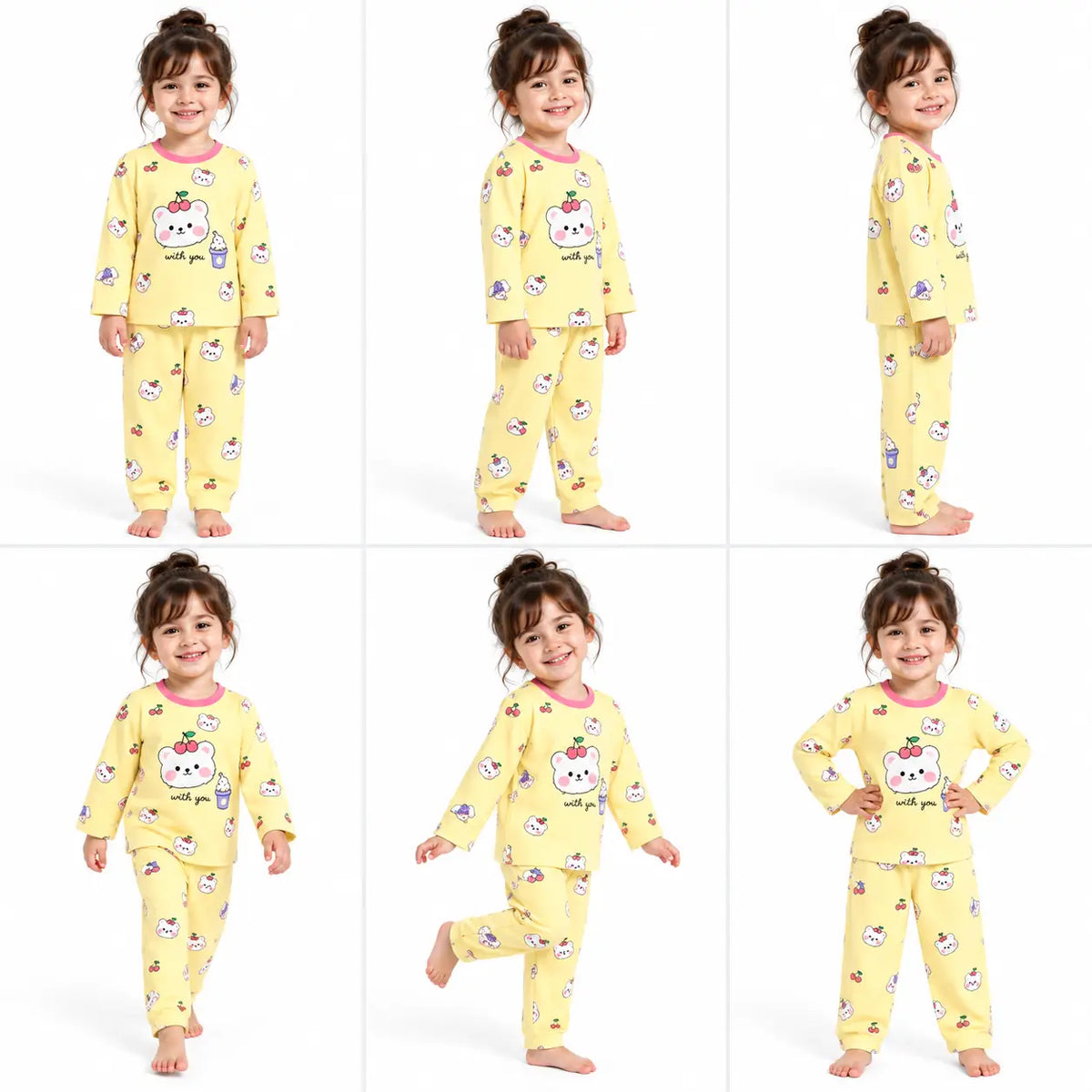 SOFT CHERRY BEAR NIGHT SET