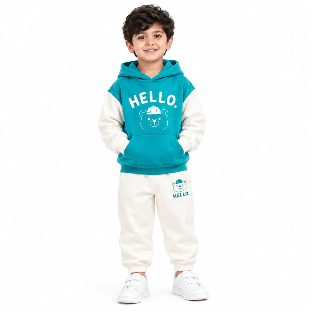 HELLO SOFT BEAR HOODIE SET