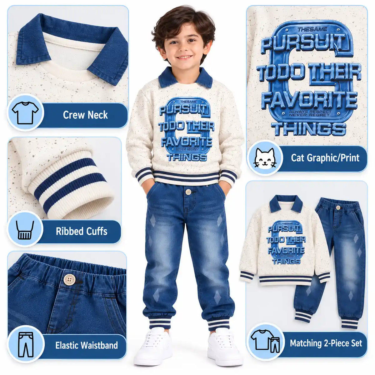 SMART BOYS DENIM SET