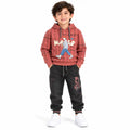 RUST CASUAL HOODIE SET