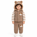 TEDDY BEAR HOODED WINTER SET